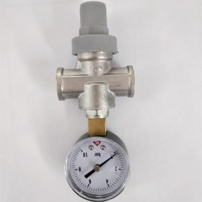 China General dn20 high quality hot forged air pressure reducing valve with gauge for sale