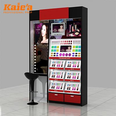 China Factory Price Customized Modern Cosmetic Display Rack Customized Make Up Display Stand Manufactures for sale