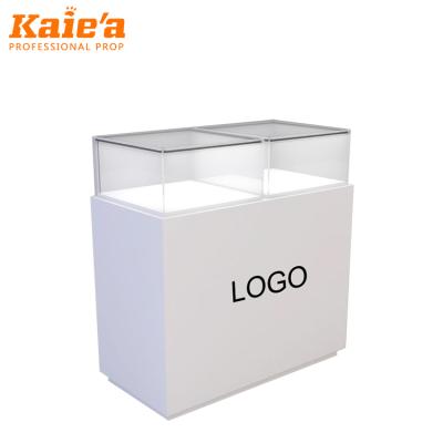 China Kaierda Manufacture Unique Wooden Glass Jewelry Display Case For Jewelry Stores for sale