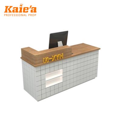 China fashion clothing store cash register design, wooden store cash register design for sale