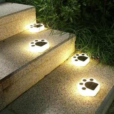 China Cat Paw Lawn Light Optically Controlled Utdoor Yards Waterproof System Camping Cute Solar Lantern for sale