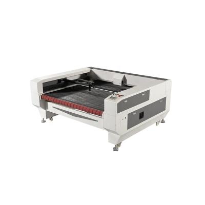 China Laser Engraving 100w 150w Auto Automatic Feeding Laser Cutting Machine For Cloth Clothes Fabric Leather for sale