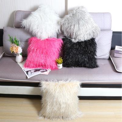 China China Factory Faux Fur 45x45 Cushion Cover Soft Decorative Home Pillow Cover for sale