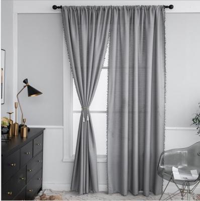 China Blackout New Arrival Single And Moden Blackout Fabric Canvas Curtain For Windows for sale