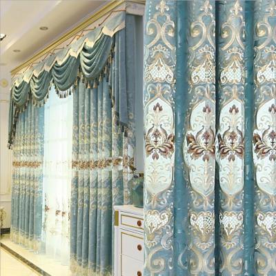 China Blackout News Design Europe Style Rope Embroidery Decorative Floral Curtains Trim Panel for sale