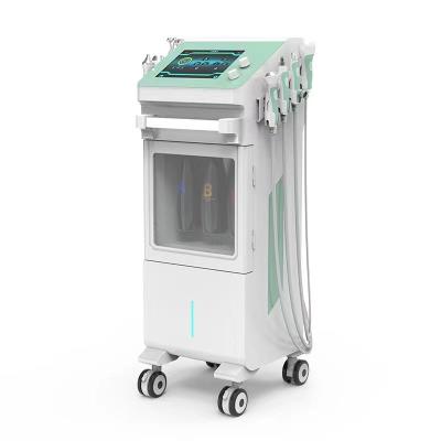 China Microcurrent Hydra Gezichtsmachine 9 In 1 Diamond Microdermabrasie Gezichtsmachine 250W Te koop