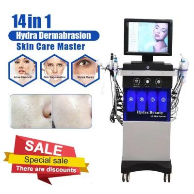 China 250VA Hydra Aqua Peel Facial Machine 100V - 240V Hydra Beauty Facial Machine 14 In 1 for sale