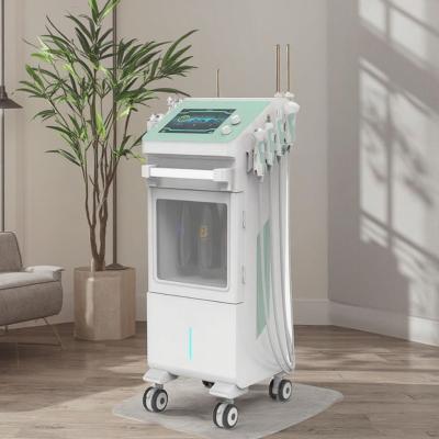 Cina 7 manici Hydro Oxygen Facial Machine 9 in 1 Hydra Peel Facial Machine Pulizia profonda in vendita