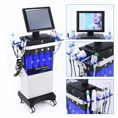 China 14 In 1 Hydra Oxygen Facial Machine 250VA Hydrafacial Cleaning Machine 100V - 240V for sale