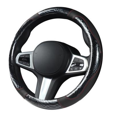 China Comfortable Leather Car Accessories Durable Experience Custom Steering Wheel Covers for sale