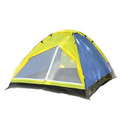 China Simple Folding Customize Outdoor Beach Single Layer Automatic Camping Tent Waterproof Family Glamping Tent 1-2 Persons Tent for sale