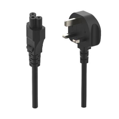 China Professional UK Colorful Home Appliance OEM Plug Connector Cord Laptop Power Cable Electric Power Cords for sale