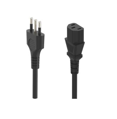 China Good Choice Home Appliance Italy Plug Conductor C13 C14 Connector 10 cu. ft. Laptop Italy Plug Fork Power Cable C13 C14 Connector for sale