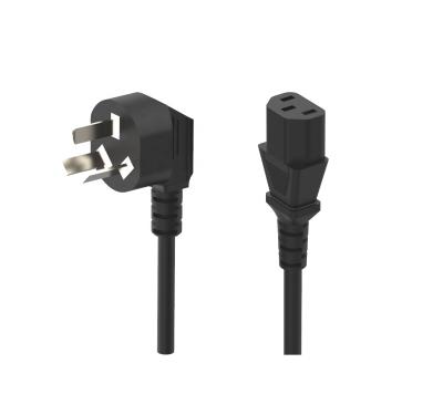 China Hot sale Chinese three prong power cords c13 round conector tv power cable for sale