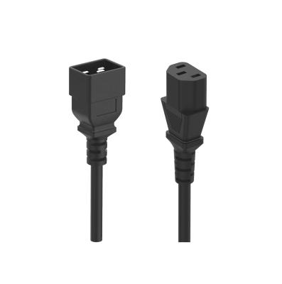 China Factory Direct C20 C13 Home Appliance VDE Approval Power Cord CCC Power Cable Extension for sale