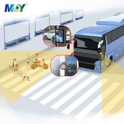 China Waterproof A-pillar Turning Human Cornering Detection Vehicle Truck Bus AI Camera Monitor System for sale