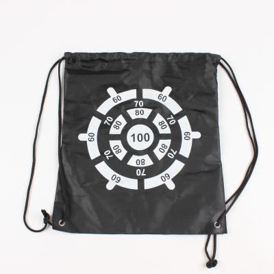 China Custom Folding Drawstring Backpack Gym Bag Dust Bag String Handbag Logo Printed Gift Polyester Double Waterproof for sale