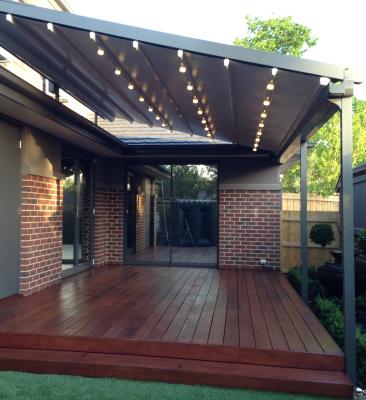 China LED light strips/retractable roof pergola LED light strip/factory wholesale retractable waterproof roof wall mounted retractable pergola pergola for garden for sale