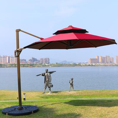 China Large Sun Shade Metal Sunshade Modern Outdoor Umbrella Garden Patio Yard Pool Umbrella Outdoor Umbrella Modern Sun Umbrella for sale