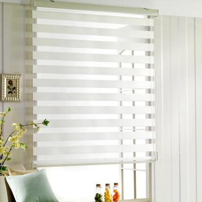 China SUNC Eco-Friendly Eco-Friendly Supply Zebra Modern Indoor Curtain With Motor Zebra Blinds Double Roller for sale