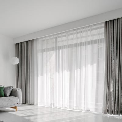 China SUNC Curtain Rail Track System Strong And Durable Electric Home Automation Blinds for sale