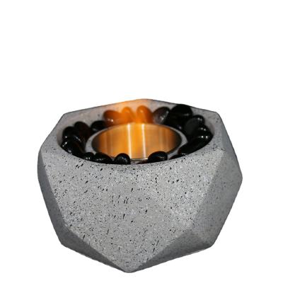 China Environmental MgO Material Small Concrete Fire Pit For Tabletop Use for sale