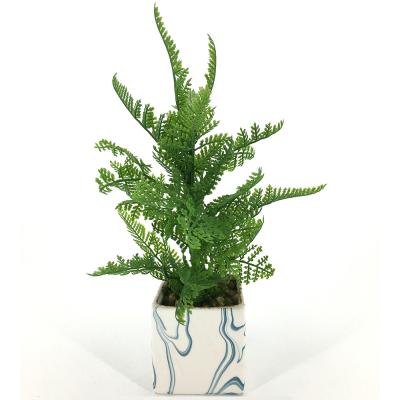 China Wholesale Eco-Friendly Artificial Plant In Pot Beautiful Faux Plant For Bedroom Decor for sale