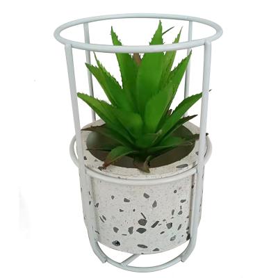 China Hot Sale Indoor Decorative Flowerpot Metal Plant Concrete Stand Eco - Friendly for sale