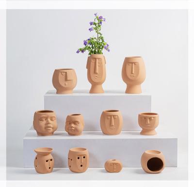 China Eco-friendly Nordic style decorative ceramic flower pot for home decoration for sale