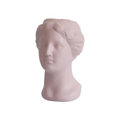 China Modern nordic vase home living room decoration statue portrait head Venus device flower creative crafts decorative for sale