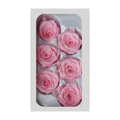 China Home Deco 4-5 Cm Eternal Blossom Roses Grade B Immortal Flowers Preserved Rose Head Gift Home Decor Fresh for sale