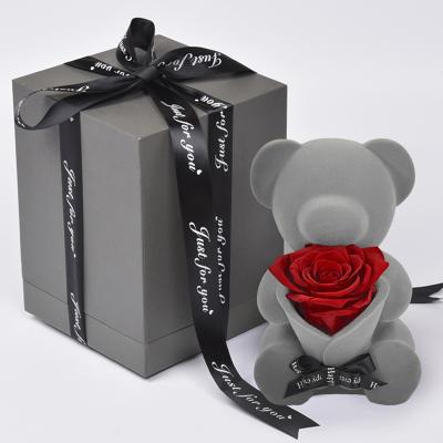 China Green A Grade 70 Colors Environmental Protection Wholesale Immortal Eternal Roses Support Valentines Gifts Preserved Roses Acrylic Infinity Rose Box for sale