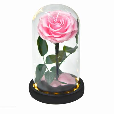 China 100% Real Fresh Flower 8-9cm Eternal Flowers Natural Wholesale Roses Preserved Rose Heads Flowers Romantic Gift Forever for sale