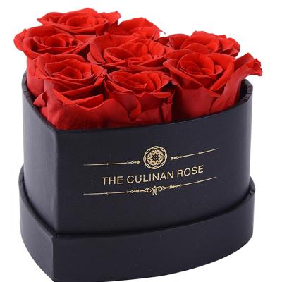 China 100% Fresh Flower Natural Wholesale Real Real Dried Long Lasting Preserved Life Eternal Roses Flowers Preserved Rose In Luxury Box for sale