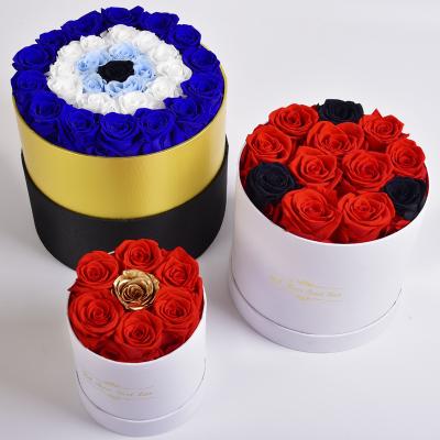 China Wholesale Green Christmas Gift Mother's Day Gift Valentines Day Factory Environmental Protection Eternal Preserved Roses Set for sale