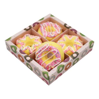 China Custom Bath Bomb Set Women Spa Scented Cute Private Label Kids Bubble Donut Bath Bombs Set for sale