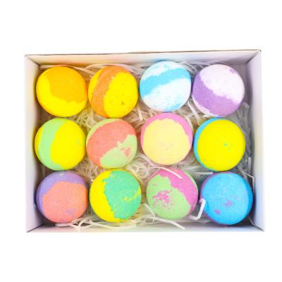 China Adult Hot Sale Amazon Private Label Kids Bath Ball Shape Gift Set Packaging Fizzy Bath Bombs for sale