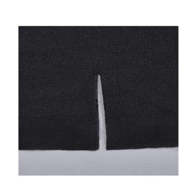 China Elastic double stitch polyester circular knitted tela melting woven interlining interlining for sale