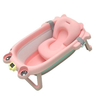 China Wholesale Eco-freindly Cartoon Crocodile Bathtub Newborn Baby With Temperature Baby Tub for sale