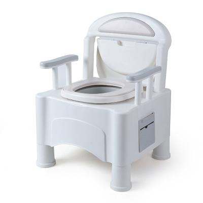 China Concealed Portable Outdoor Tank Chair Folding For Large Seat Camp Travel 20L Camping Toilet Foldable Plastic for sale