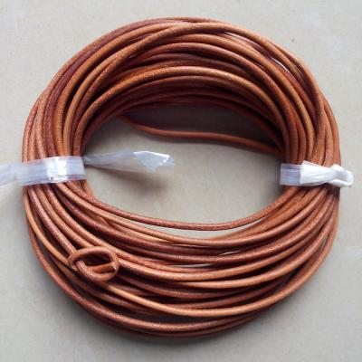 China Genuine cowhide 5mm bolo leather rope for necklace for sale