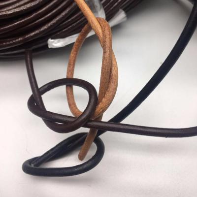 China Accessories 2mm Thickness Flat Leather Cord for sale