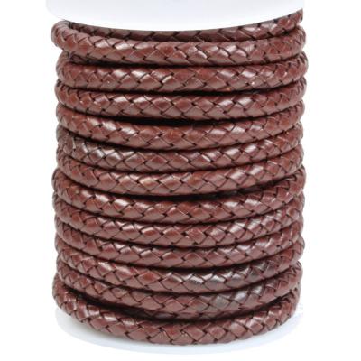 China Accessories Braided Leather Rope Cowhide Bolo Leather Rope Factory for sale