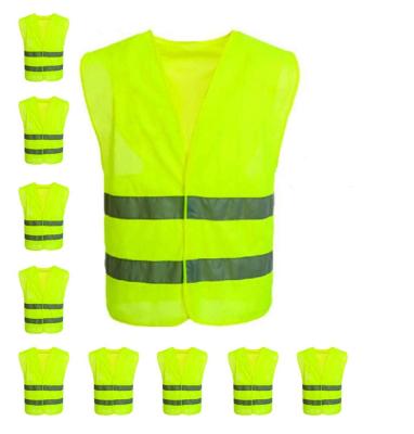 China Car High Emergency Safety Construction Road Racing Traffic Water Proof Safety Fluorescent Reflective Vest for sale