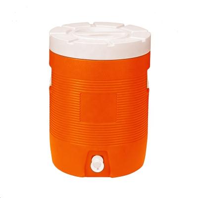 China 28L Waterproof Portable Handle Insulated Warmer Ice Cooler Thermal Round Plastic Jug For Car Picnic Beverages Tea Wine Water Beverage Dispenser for sale