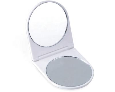 China Non-Specific Portable Travel Clip Makeup Mirror Pocket Compact Double Sided Folding Handheld Mirrors for sale