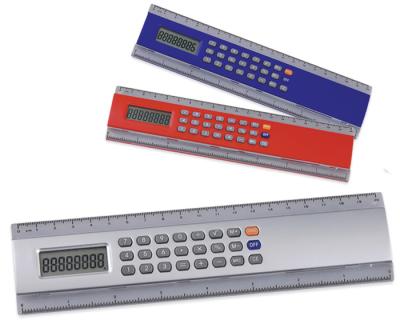 China General Purpose Promotional Calculator 8 Digital Calculator With 20cm Ruler Customized Logo And Color for sale