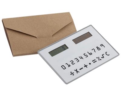 China Promotional Calculator Mini Pocket Calculator Solar Power Credit Card Size Universal Purpose Calculator for Stock Market for sale