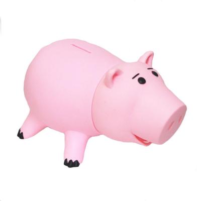 China Custom Gift Custom PVC Play Young Pot Pig Ham Piggy Bank Piggy Bank Coin Saving Box For Kids for sale