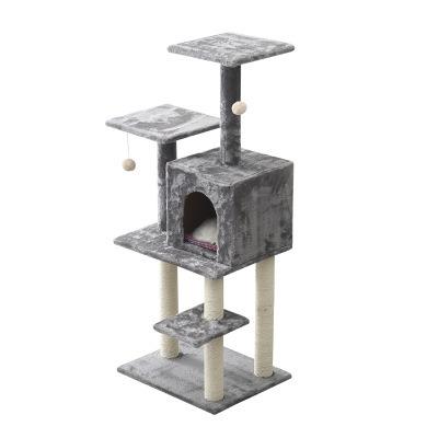 China Large Sisal Sisal Pet Toy Cat Living Cat Tree Platform Climbing Catch Frame for sale